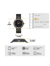Timex Fria 34mm Black Dial Analog Women Watch TWEL13909