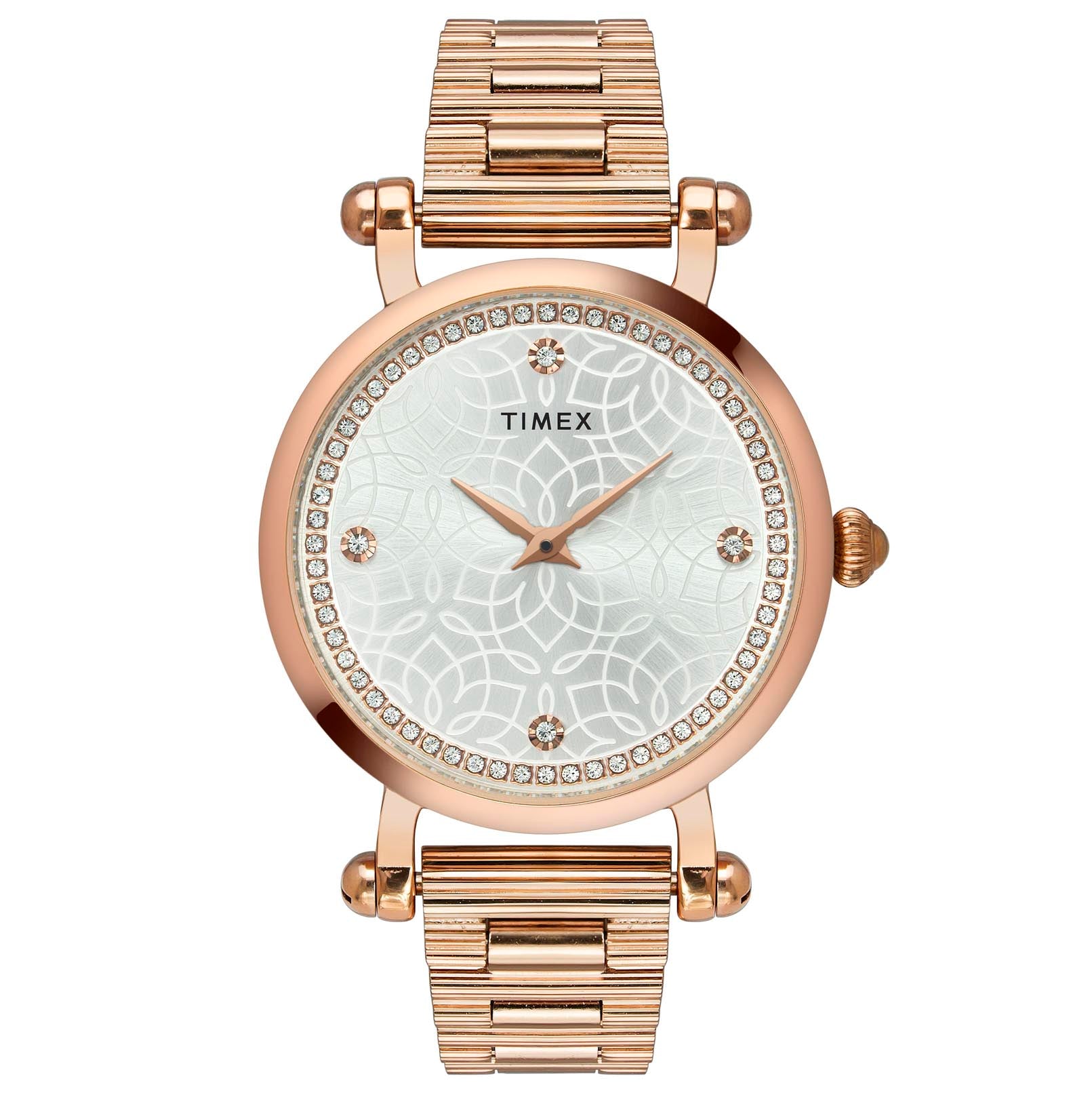 Timex 35 mm Silver Dial Women Analog Watch TWEL14301