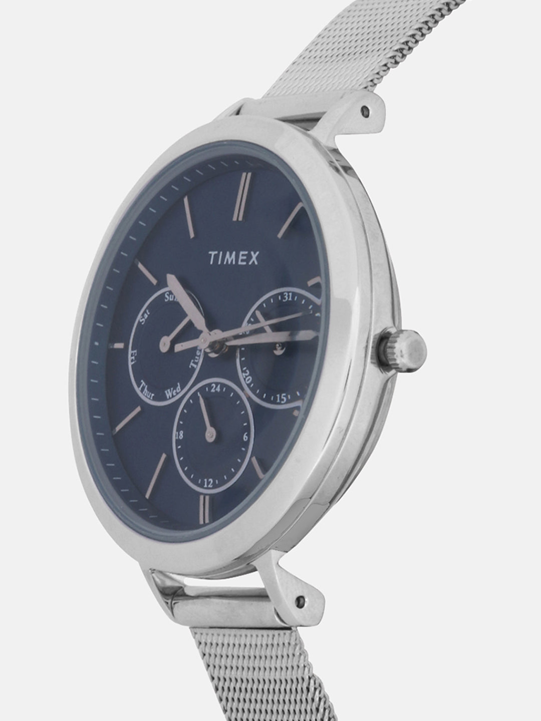 Timex 38 mm Blue Dial Women Multifunction Watch TWEL14500