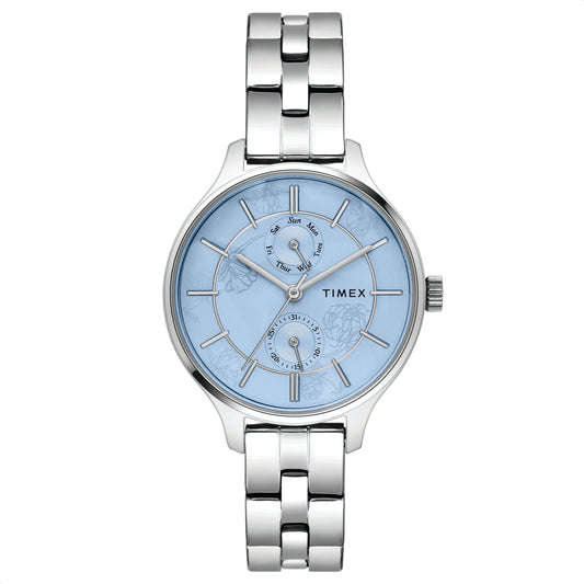 Timex Blue Dial Women Multifunction Watch - TWEL14801
