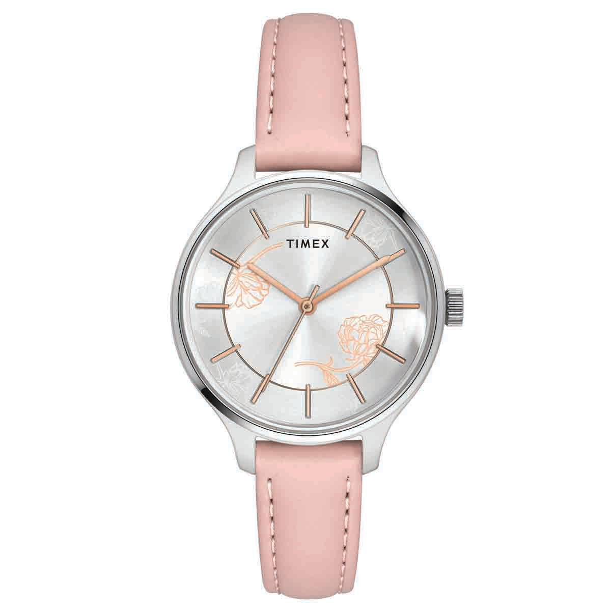 Timex 36 mm Silver Dial Women Analog Watch TWEL14805