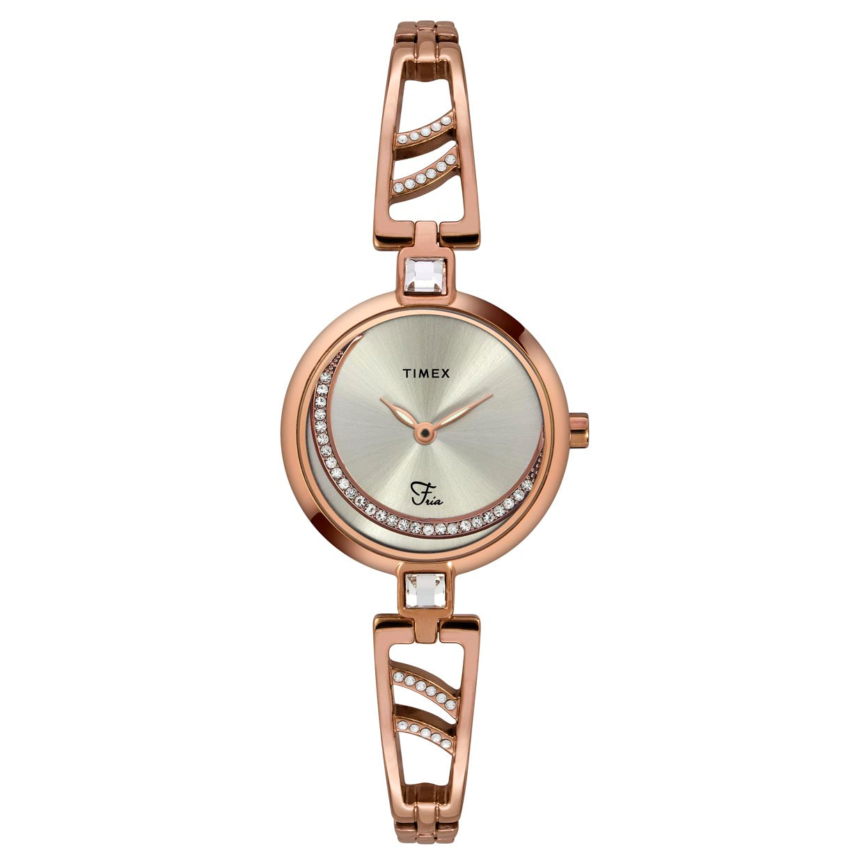 Timex 28 mm Silver Dial Women Analog Watch TWEL15201