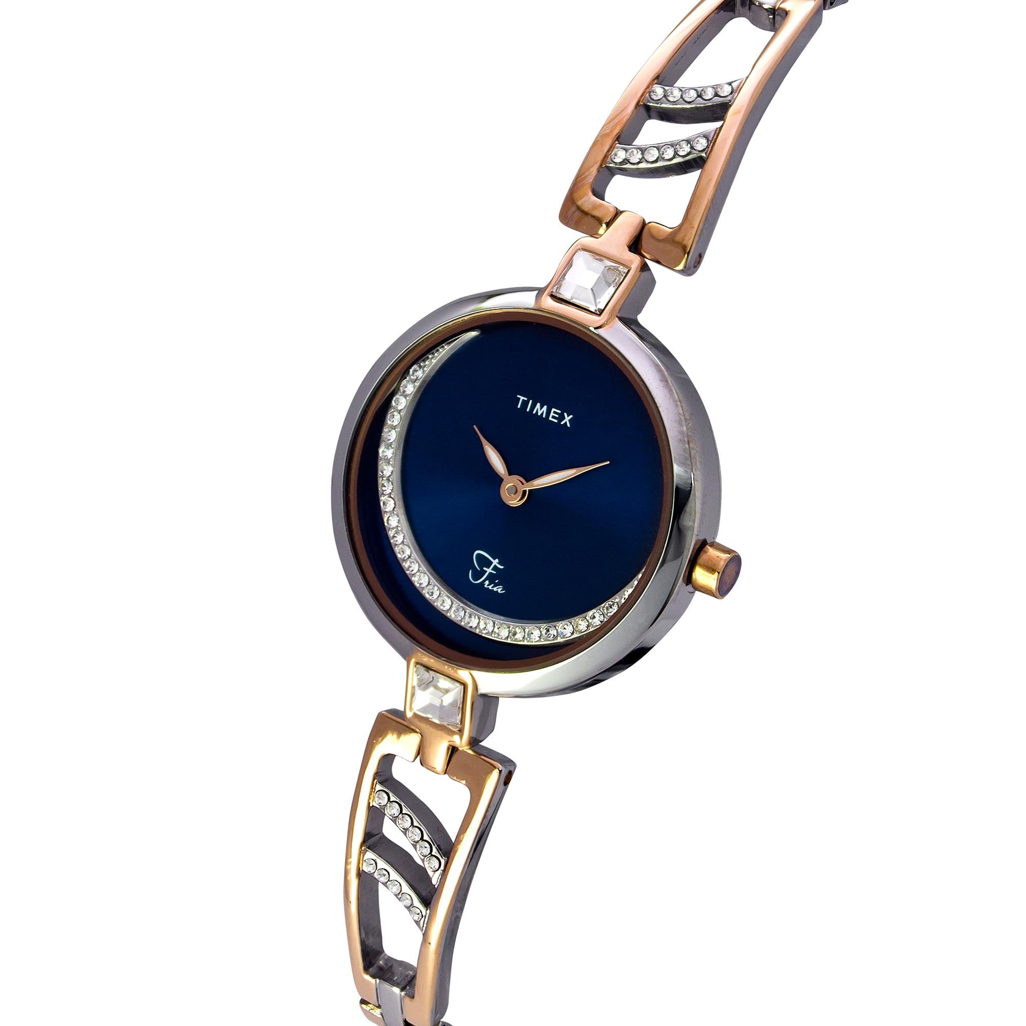 Timex 28 mm Blue Dial Women Analog Watch TWEL15202