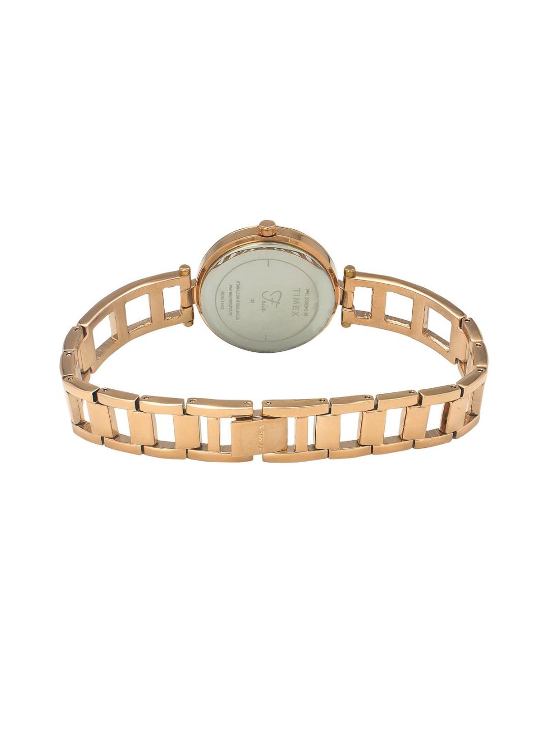 Timex Fria 30mm Rose Gold Dial Analog Women Watch TWEL15300