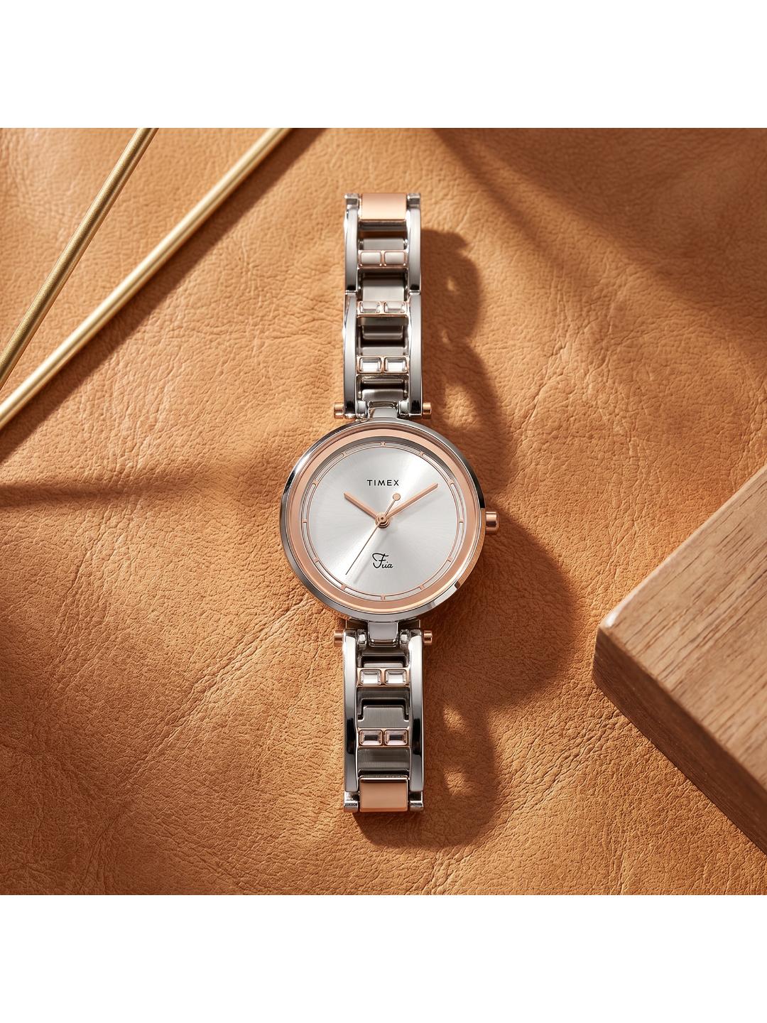 Timex Fria 30mm Silver Dial Analog Women Watch TWEL15301