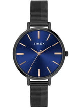 Timex 35 mm Analog Blue Dial Women Watch TWEL155SMU03