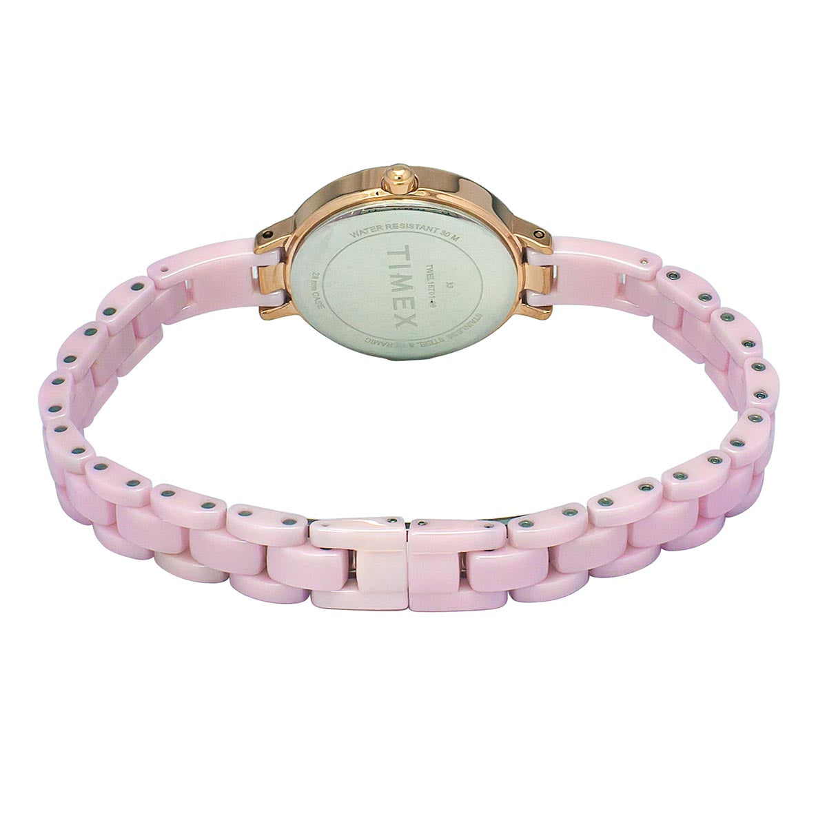 Timex 28 mm Mother Of Pearl Pink Dial Women Analog Watch TWEL15701