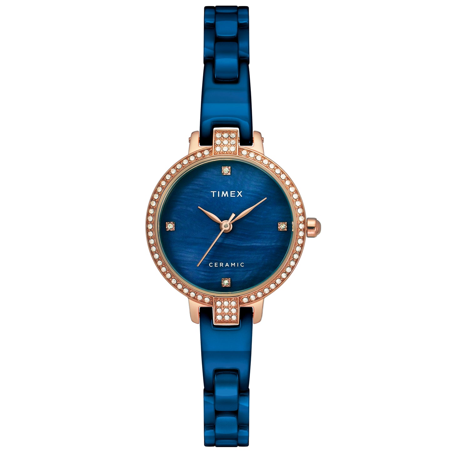 Timex Mother Of Pearl Blue Dial Women Analog Watch - TWEL15702