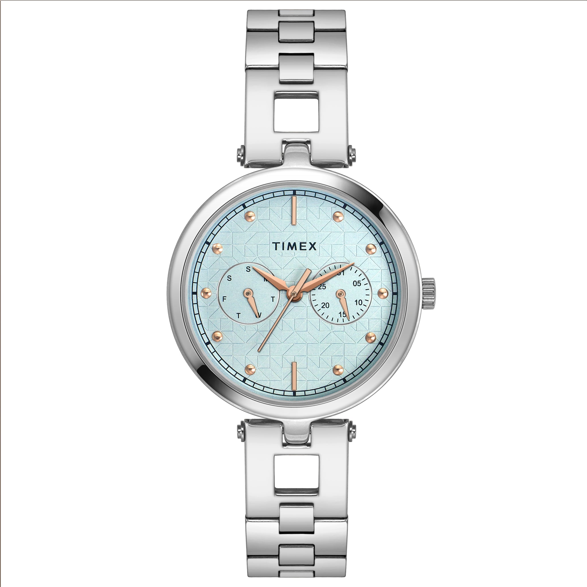 Timex 36 mm Blue Dial Women Analog Watch TWEL16600