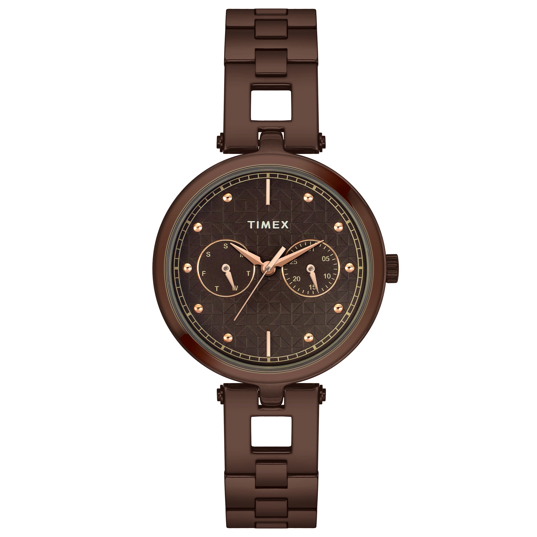 Timex 36 mm Brown Dial Women Analog Watch TWEL16603