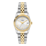 Timex Women's Mother of Pearl Dial Analogue Watch with Rose Gold Mesh Strap