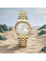 Timex Women 31 mm Quartz Analog Silver Dial Stainless Steel Strap Watch TWEL222SMU07