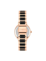 Timex Women 33 mm Quartz Analog Black Dial Brass Strap Watch TWEL274SMU03