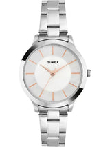 Timex 32 mm Analog Silver Dial Women Watch TWEL99SMU01