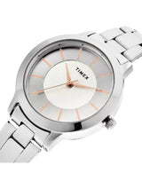 Timex 32 mm Analog Silver Dial Women Watch TWEL99SMU01