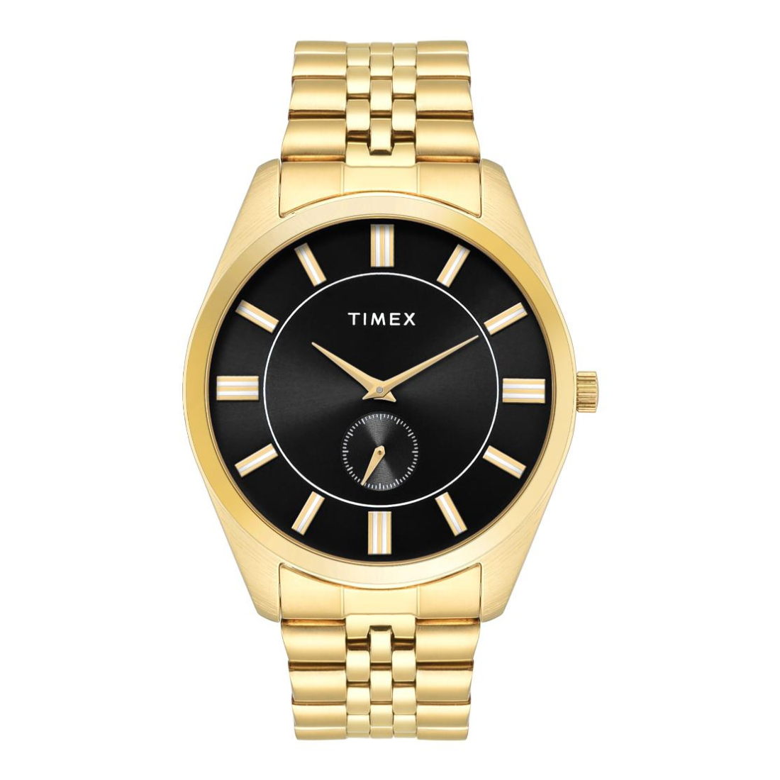 Timex Men's Silver Dial Classic Analogue Watch with Silver Stainless Steel Strap
