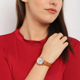 Timex 28 mm Analog Silver Dial Women Watch TWTL87SMU05