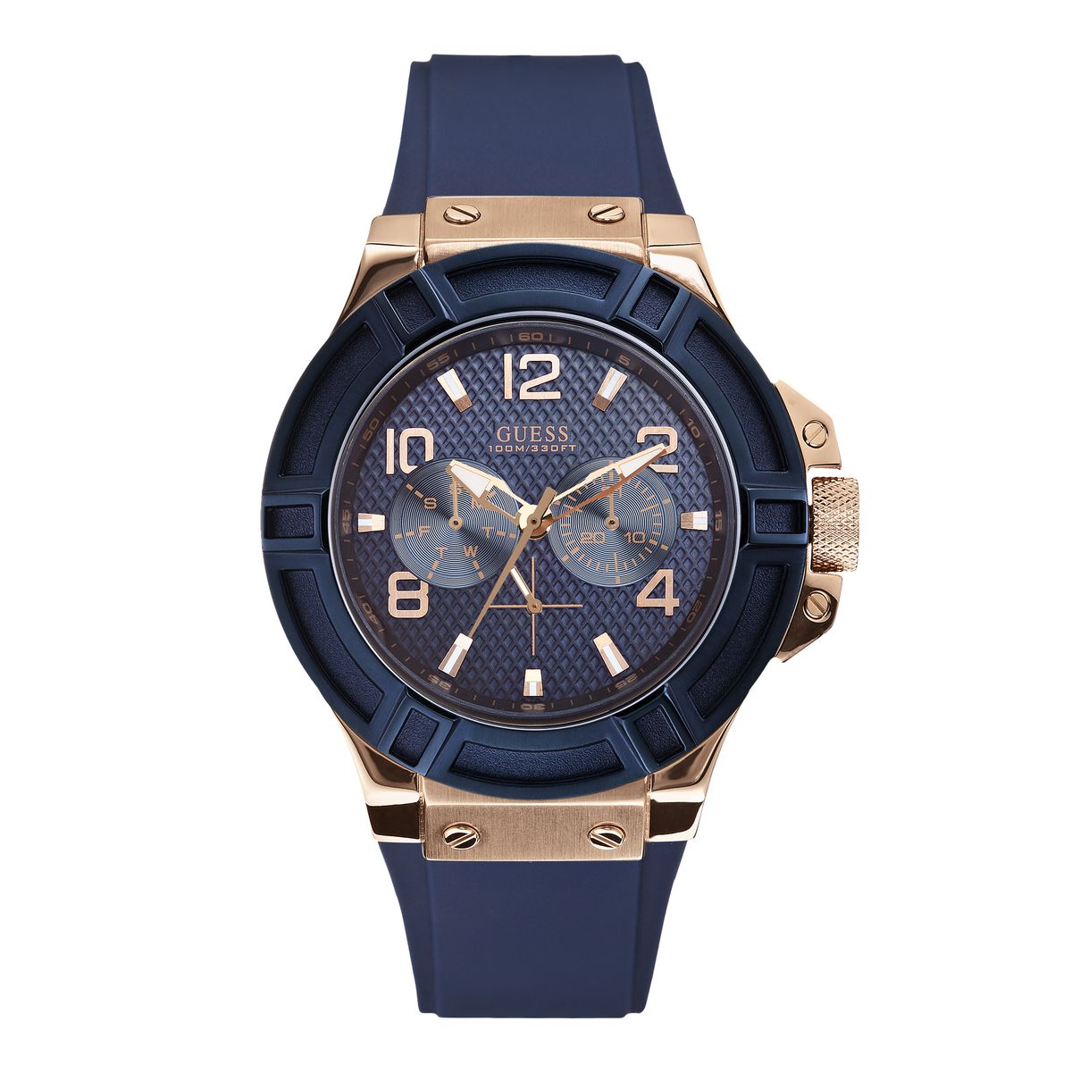 Guess Blue Dial Men Analog Watch U0247G3