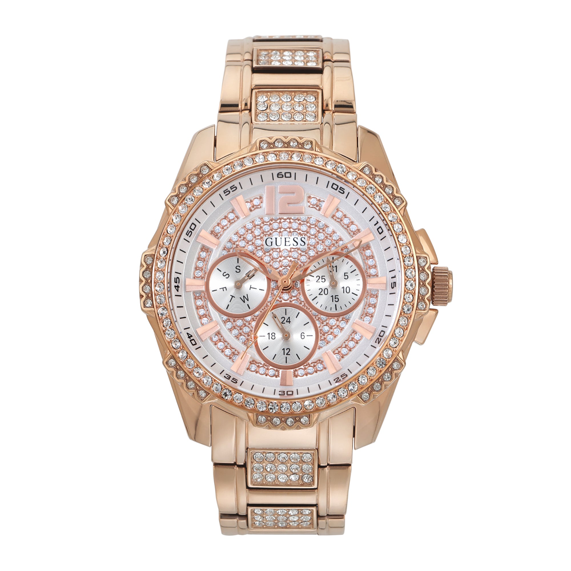Guess 39 mm Silver Dial Women Watch U0286L2M