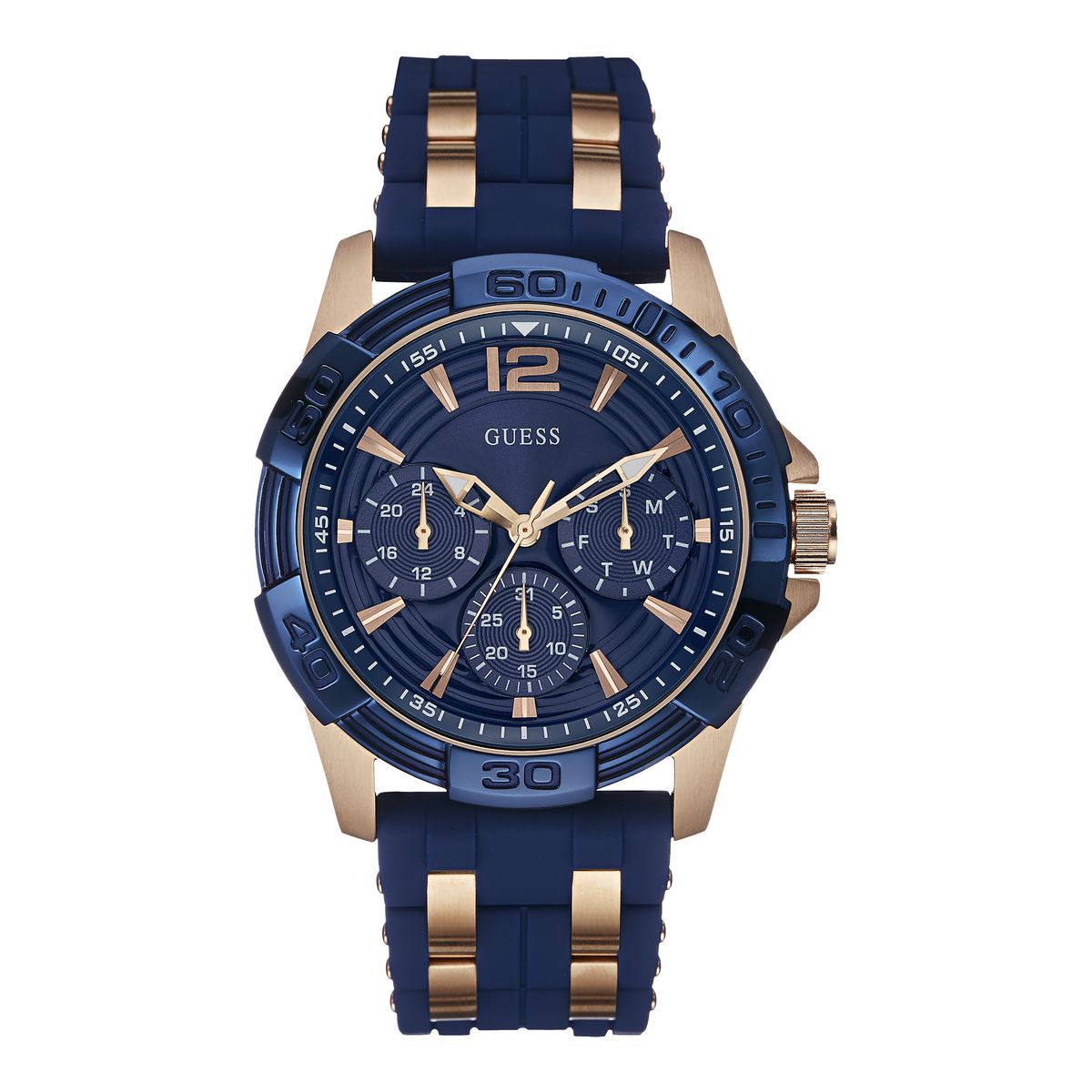 Guess Blue Dial Men Analog Watch