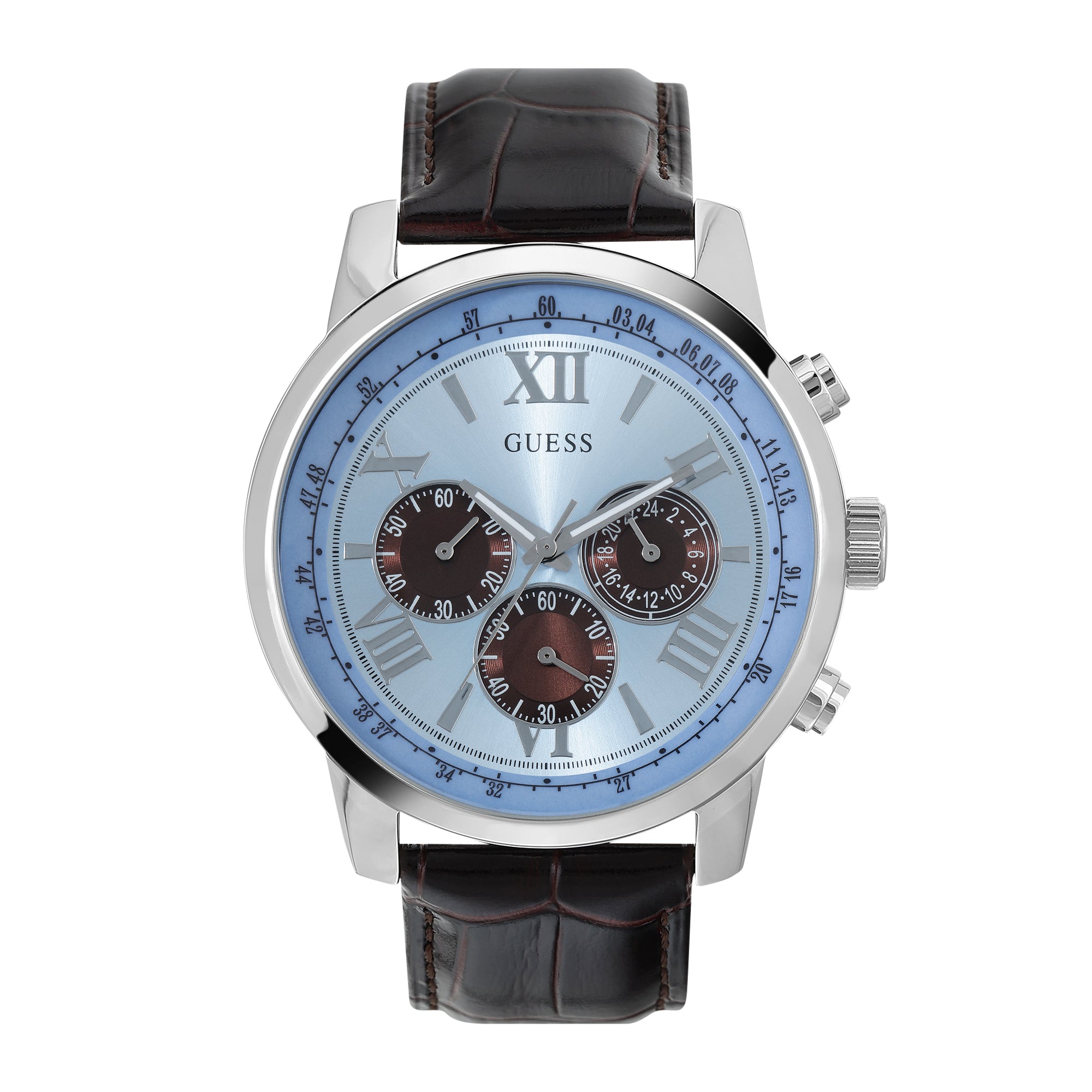 Guess 45 mm Blue Dial Men Watch U0380G6M