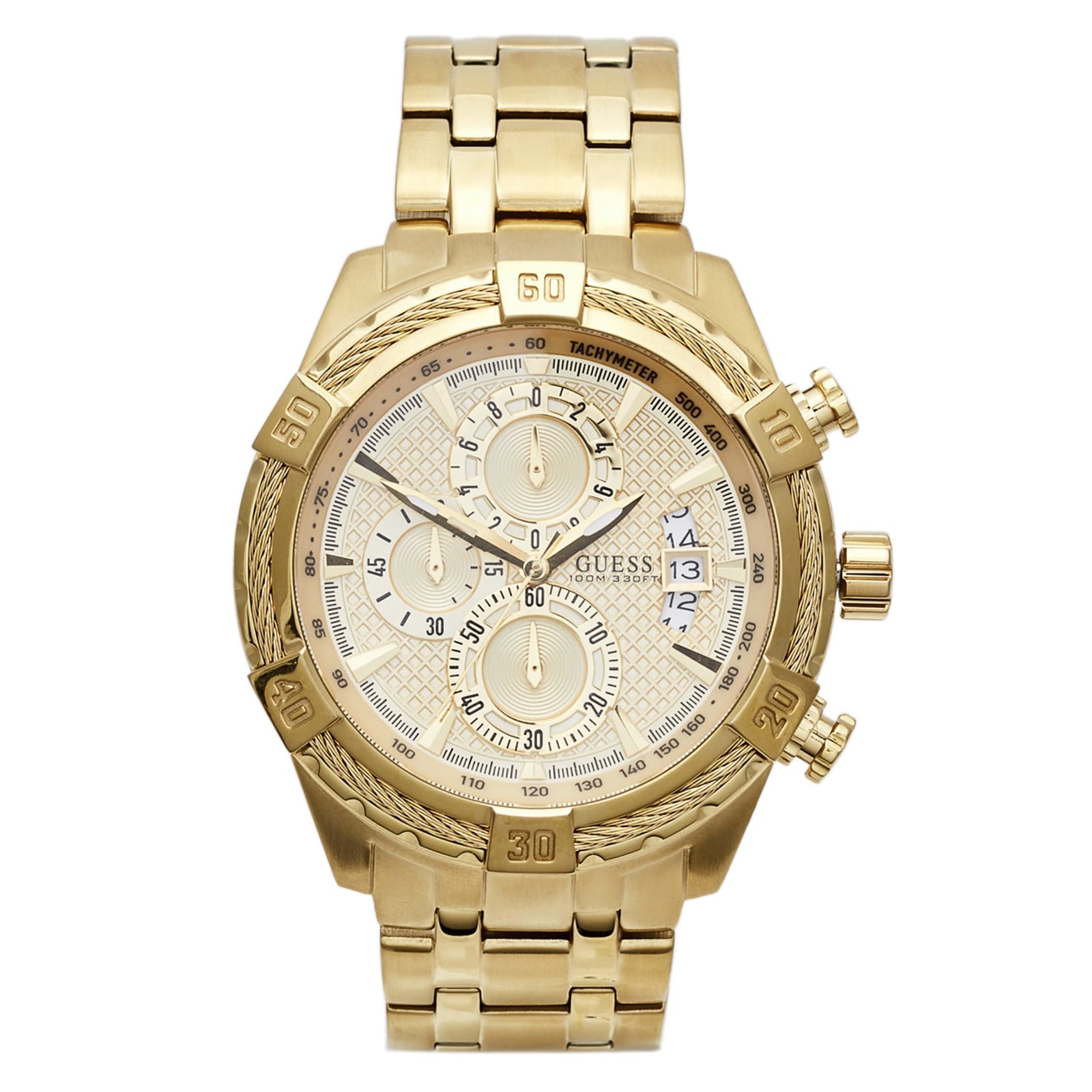 Guess Beige Dial Men Analog Watch U0522G5M