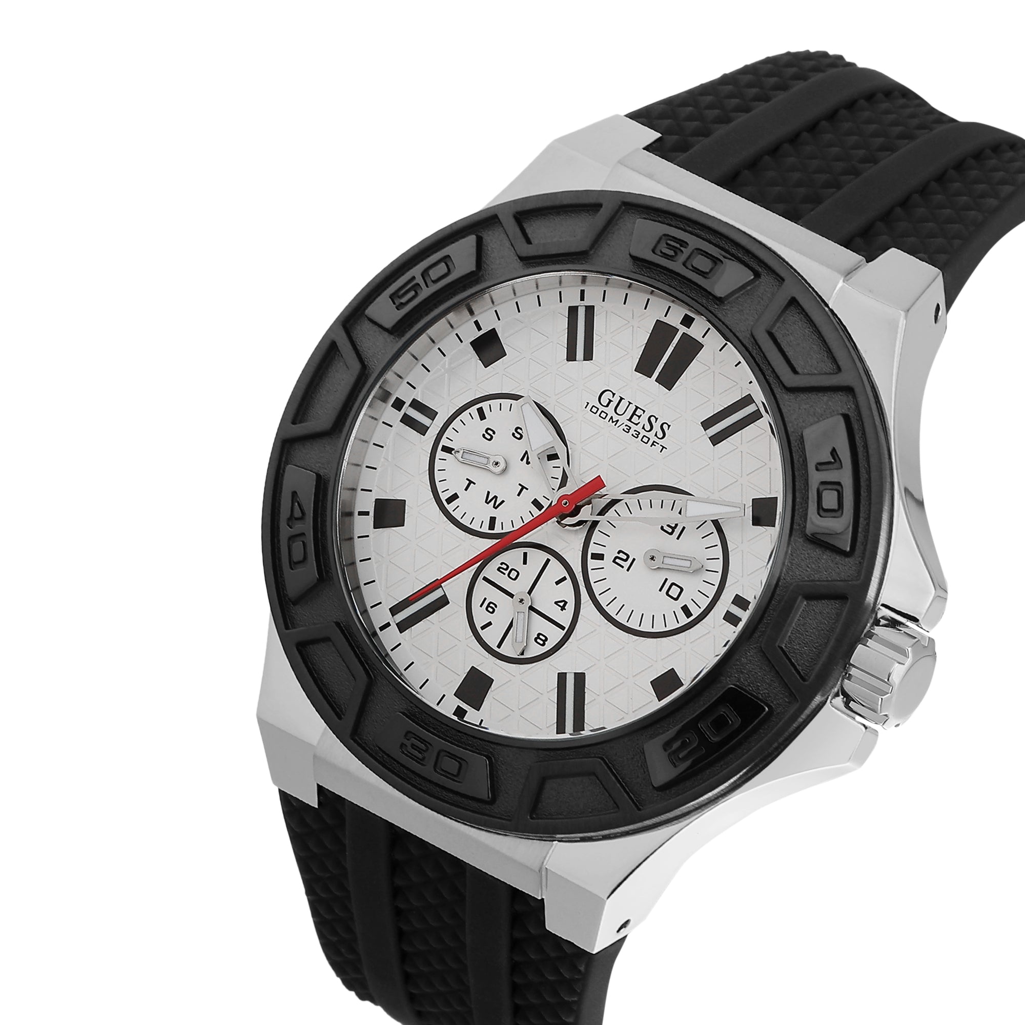 Guess 45 mm White Dial Men Watch U0674G3M