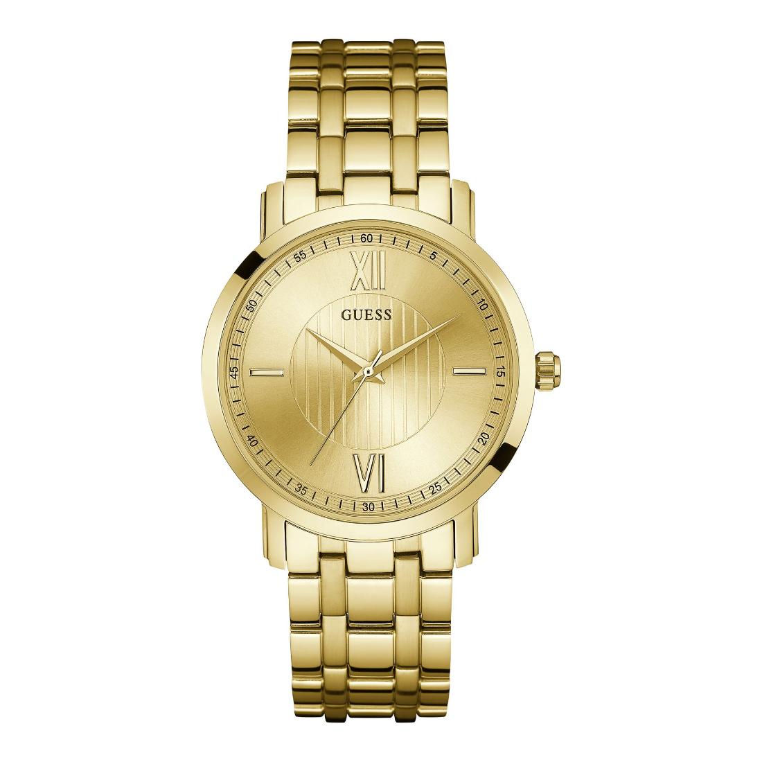 Guess Dress 40 mm Gold Dial Men Analog Watch - U0716G3M