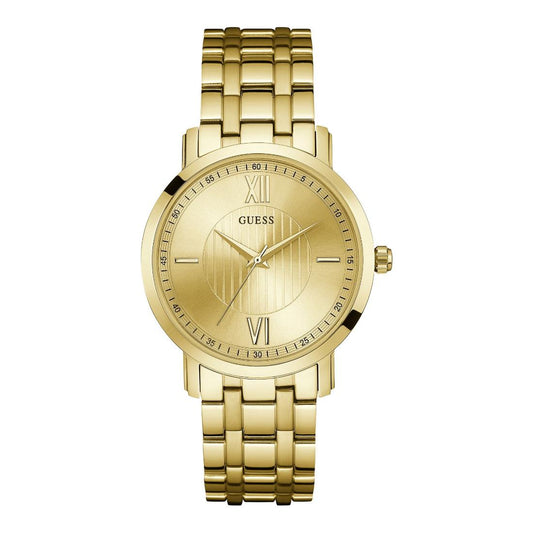 Guess Dress 40 mm Gold Dial Men Analog Watch - U0716G3M