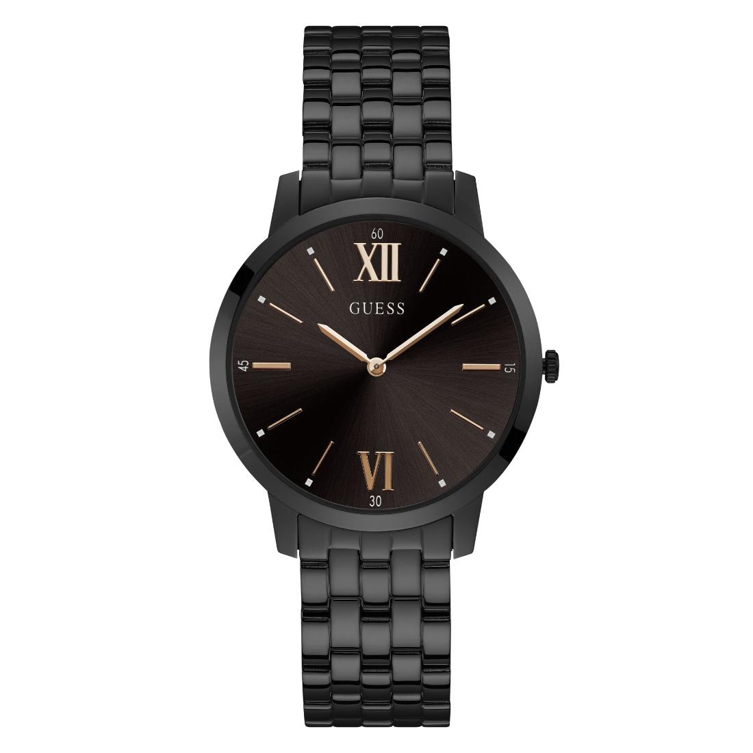 Guess Men 39 mm Black Dial Analog Watch U1072G3