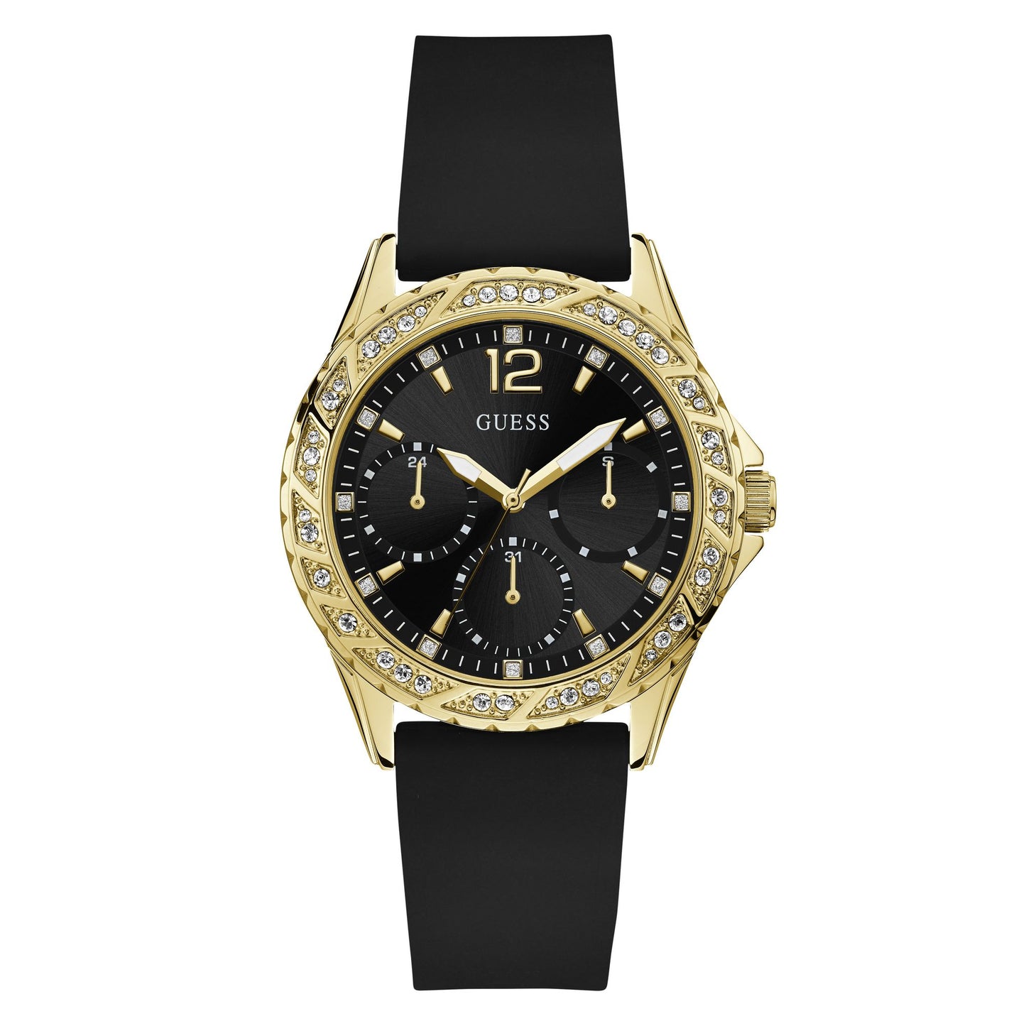 Guess Black Dial Women Analog Watch - U1096L3M