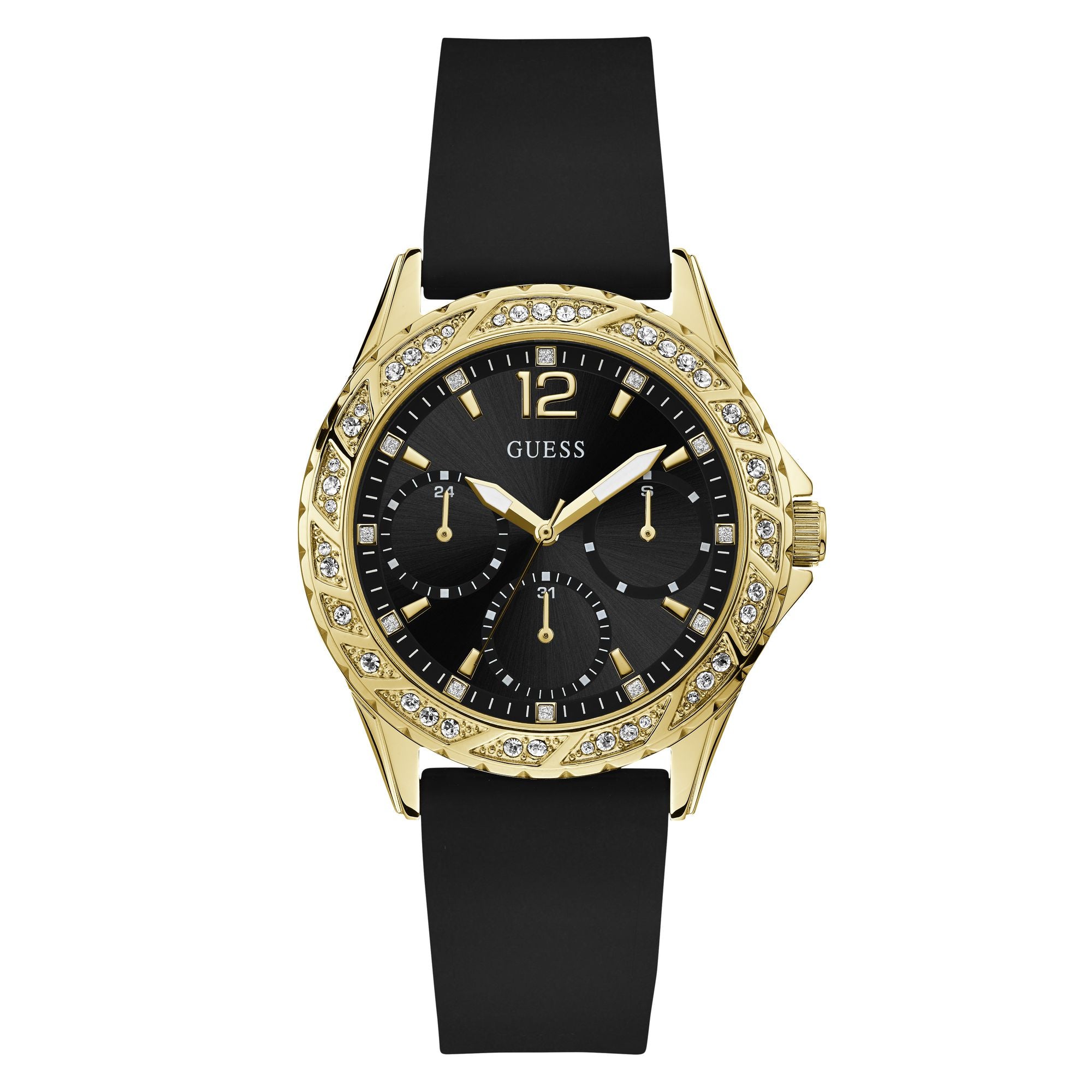 Guess Black Dial Women Analog Watch U1096L3M