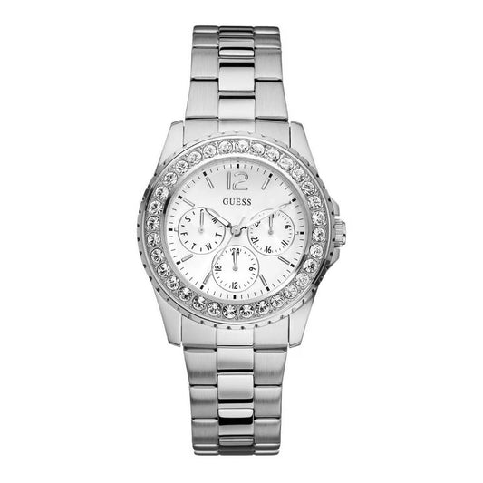 Guess White Dial Women Analog Watch - U11052L1M