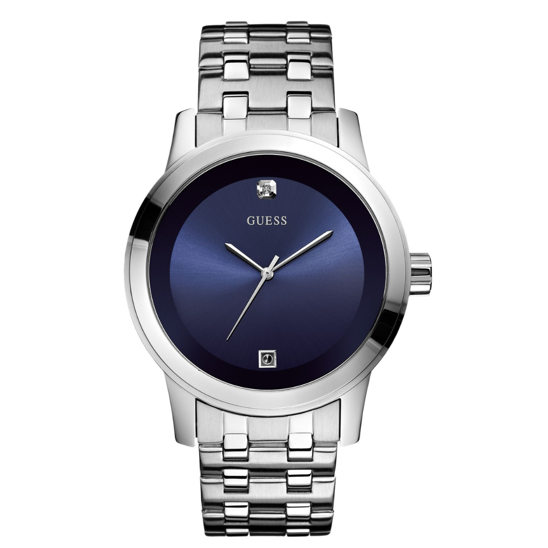 Guess 44 mm Blue Dial Men Analog Watch U11576G2M