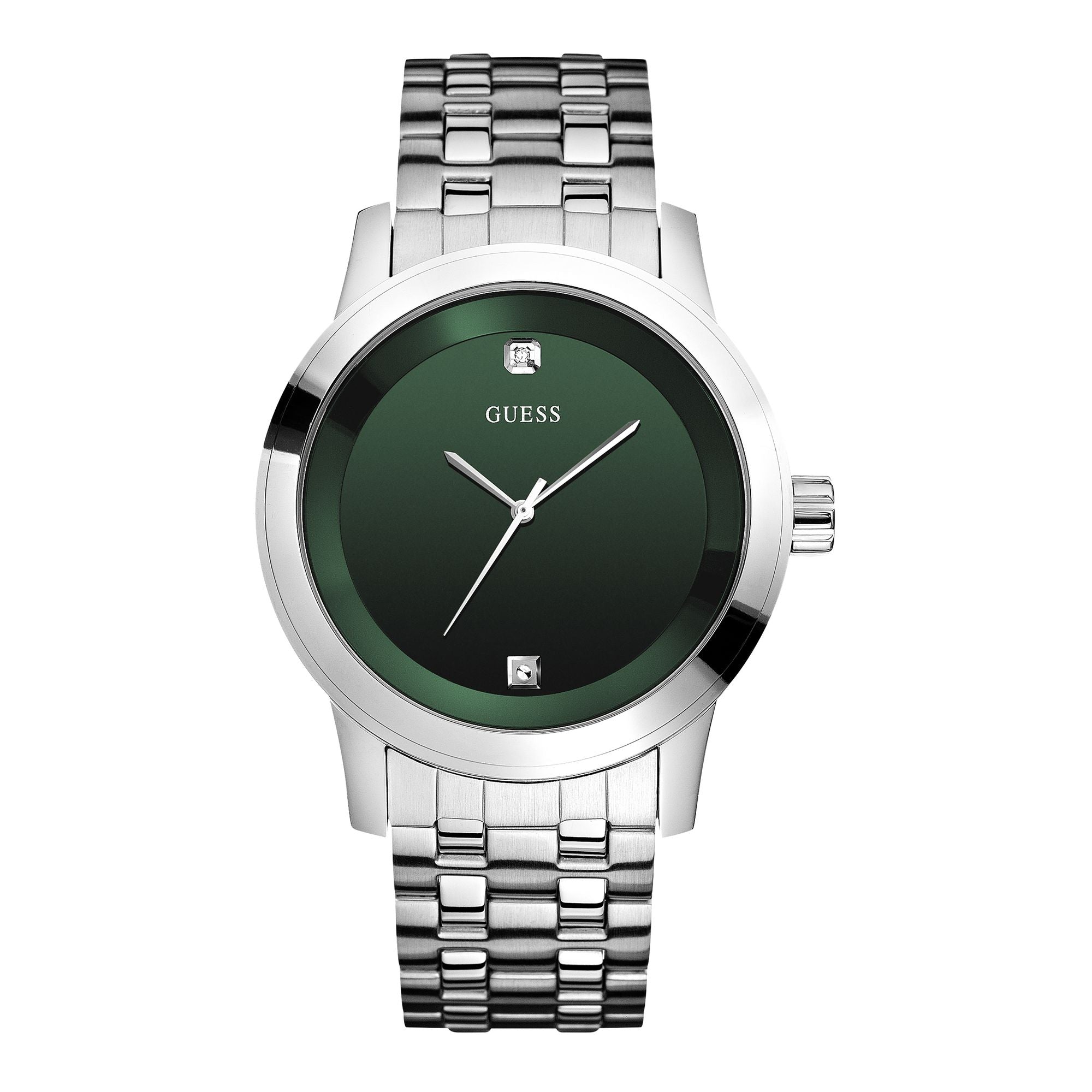 Guess Green Dial Men Analog Watch U11576G4M