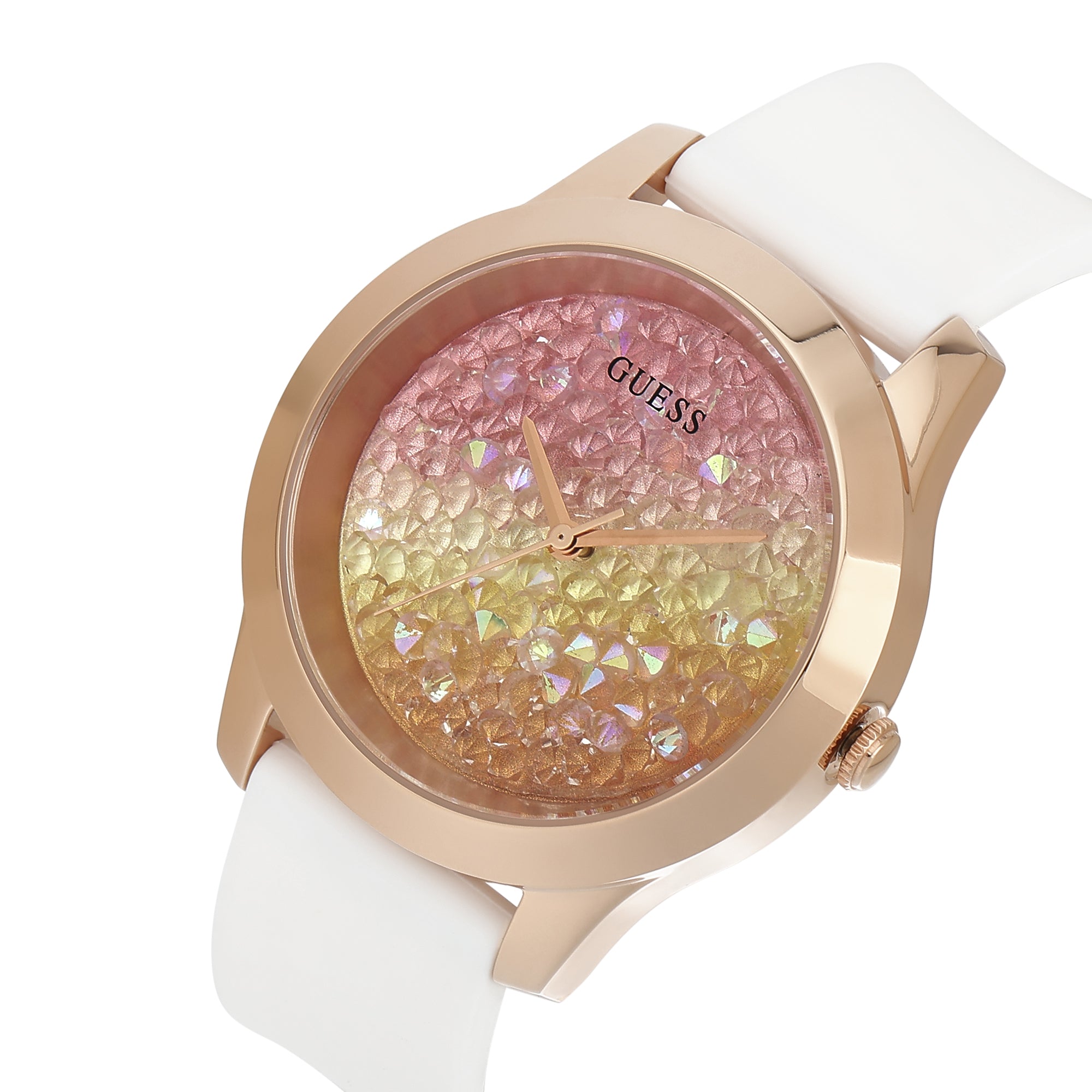 Guess 42 mm Pink Dial Women Watch U1223L3M
