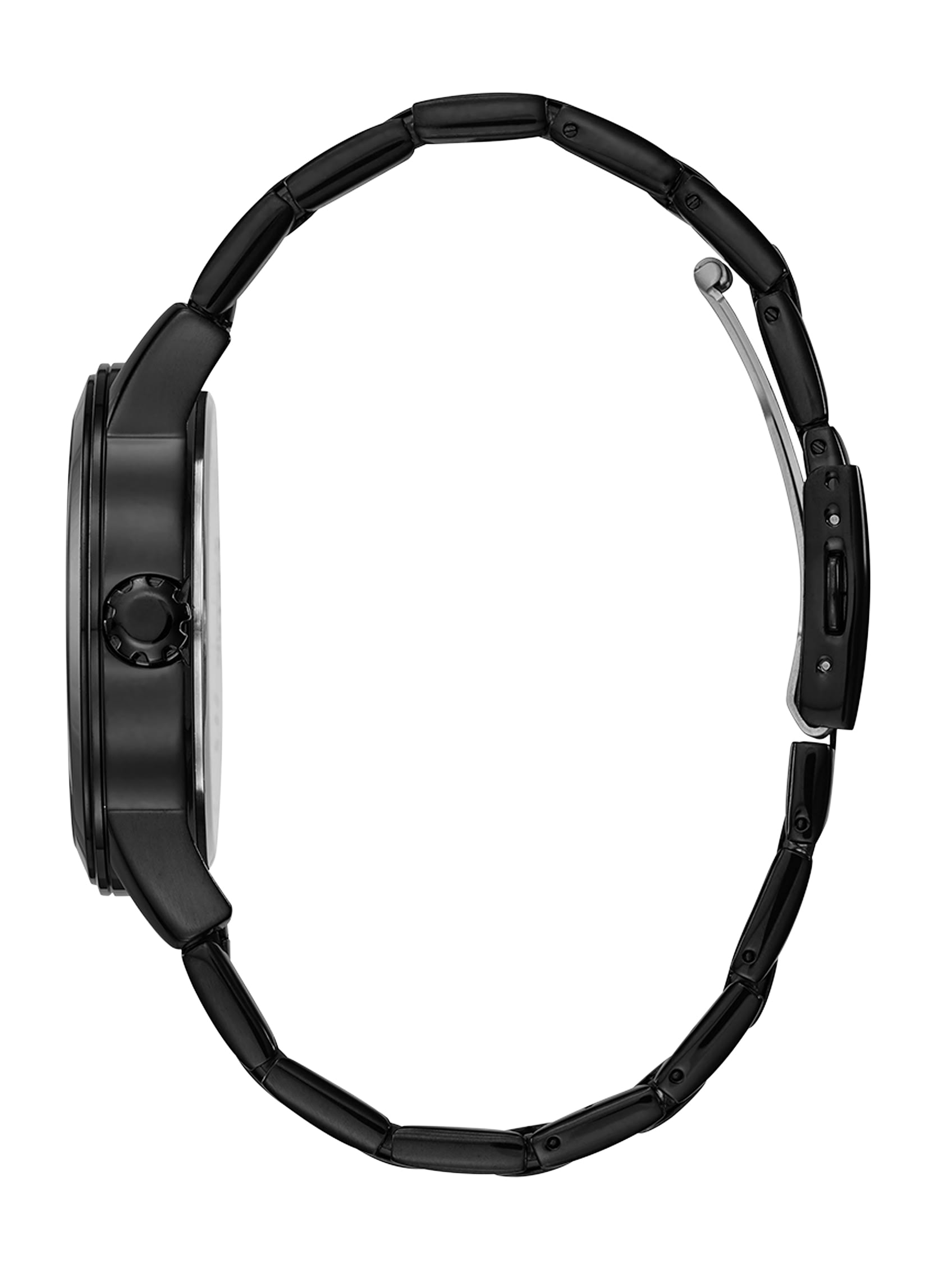 Guess Men 45 mm Telescope Black Dial Black Stainless Steel Bracelet Watch U12604G1M