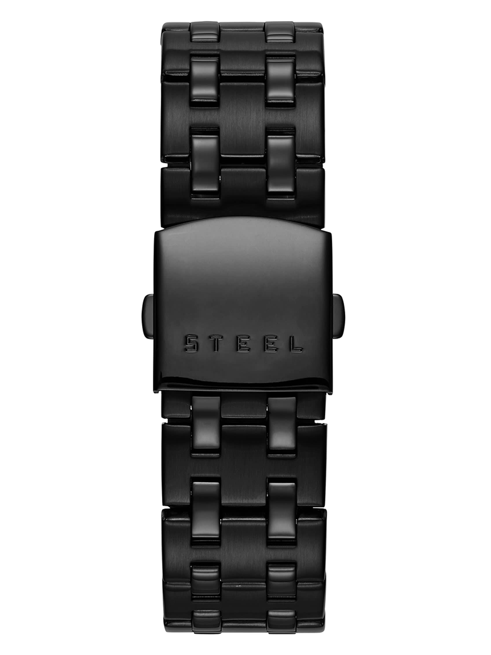 Guess Men 45 mm Telescope Black Dial Black Stainless Steel Bracelet Watch U12604G1M
