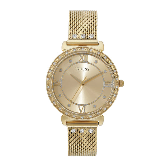 Guess Champagne Dial Women Watch - U1289L2M