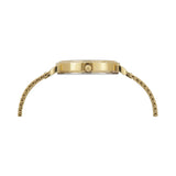 Guess Women 34 mm Quartz Analog Champagne Dial Gold Stainless Steel Mesh Strap Watch U1289L2M