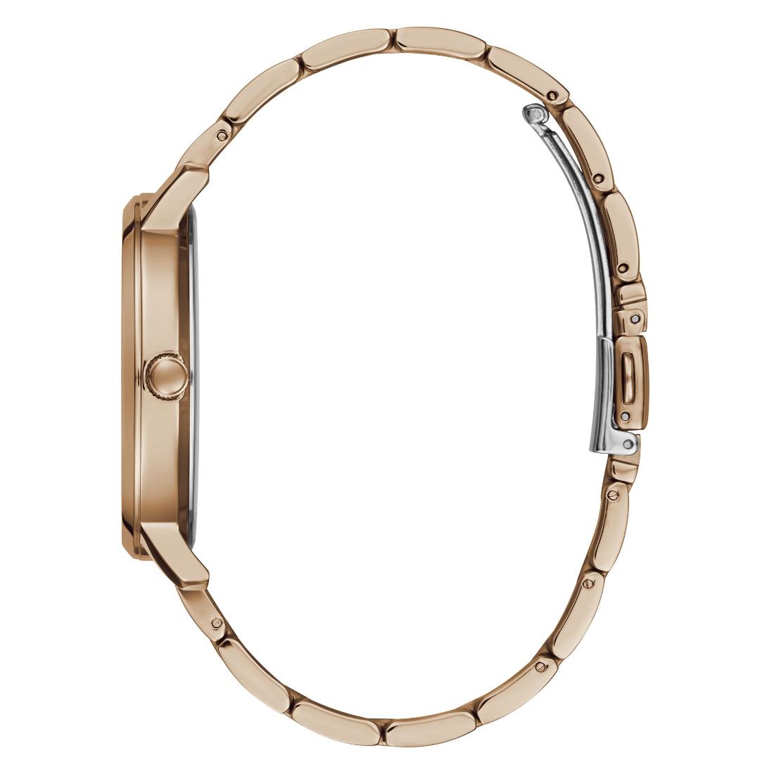 Guess Women 40 mm Rose Gold Dial Analog Watch U1313L3