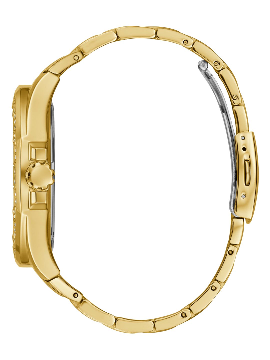 Guess 47 mm Men Gold Dial Multifunction Analog Watch U1317G1