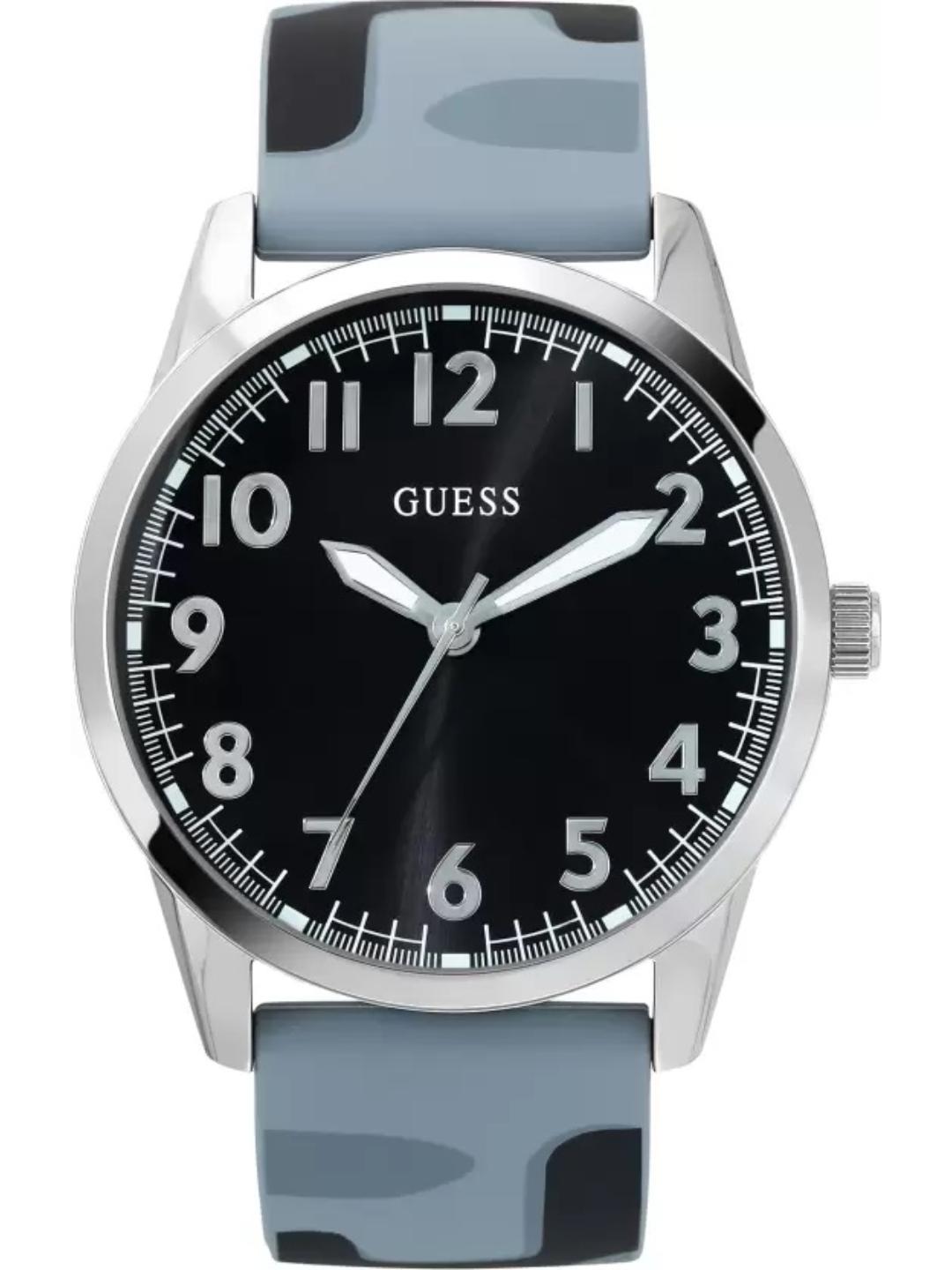 Guess Black Dial Men Analog Watch - U1324G3M