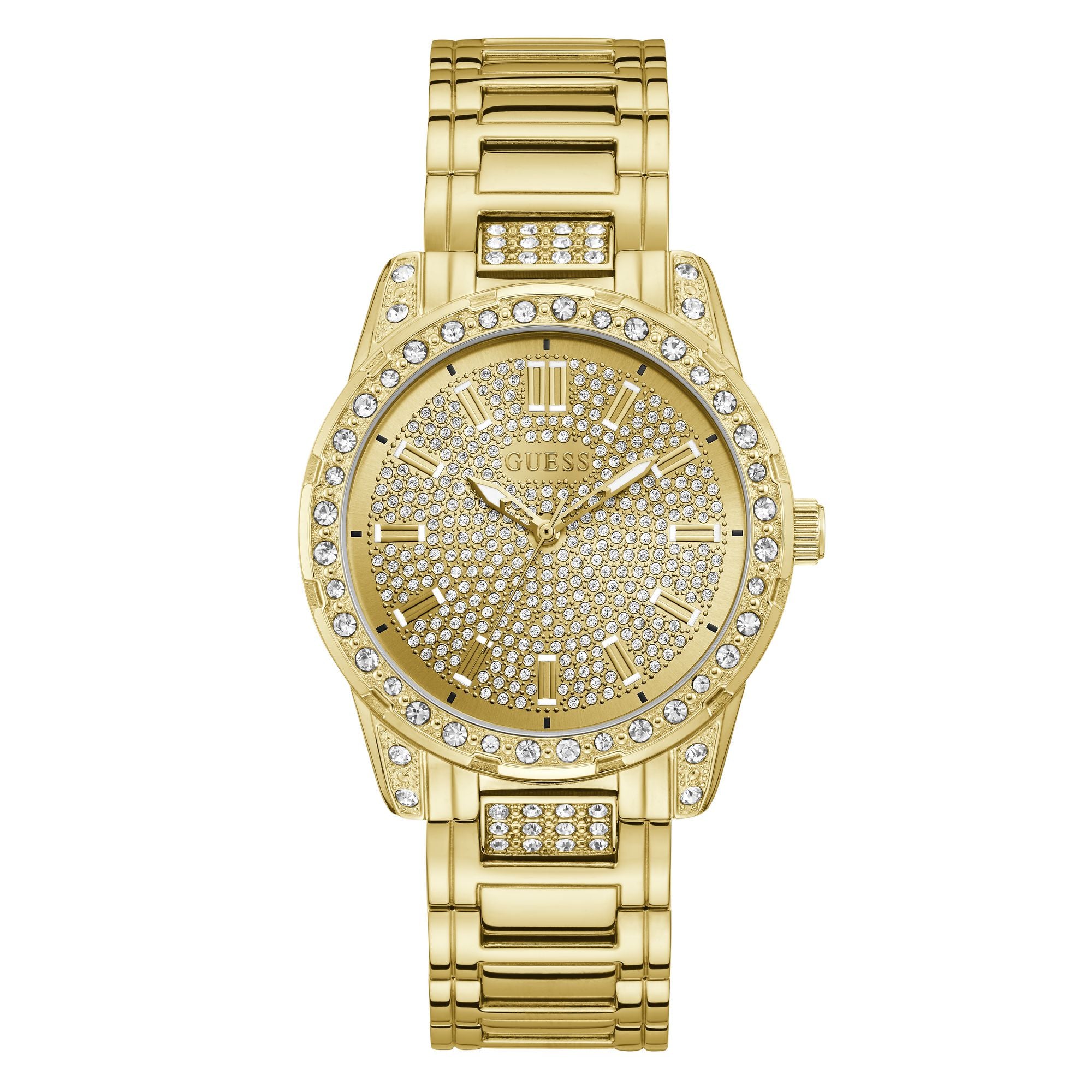 Guess 40 mm Gold Dial Women Analog Watch U1337L2M