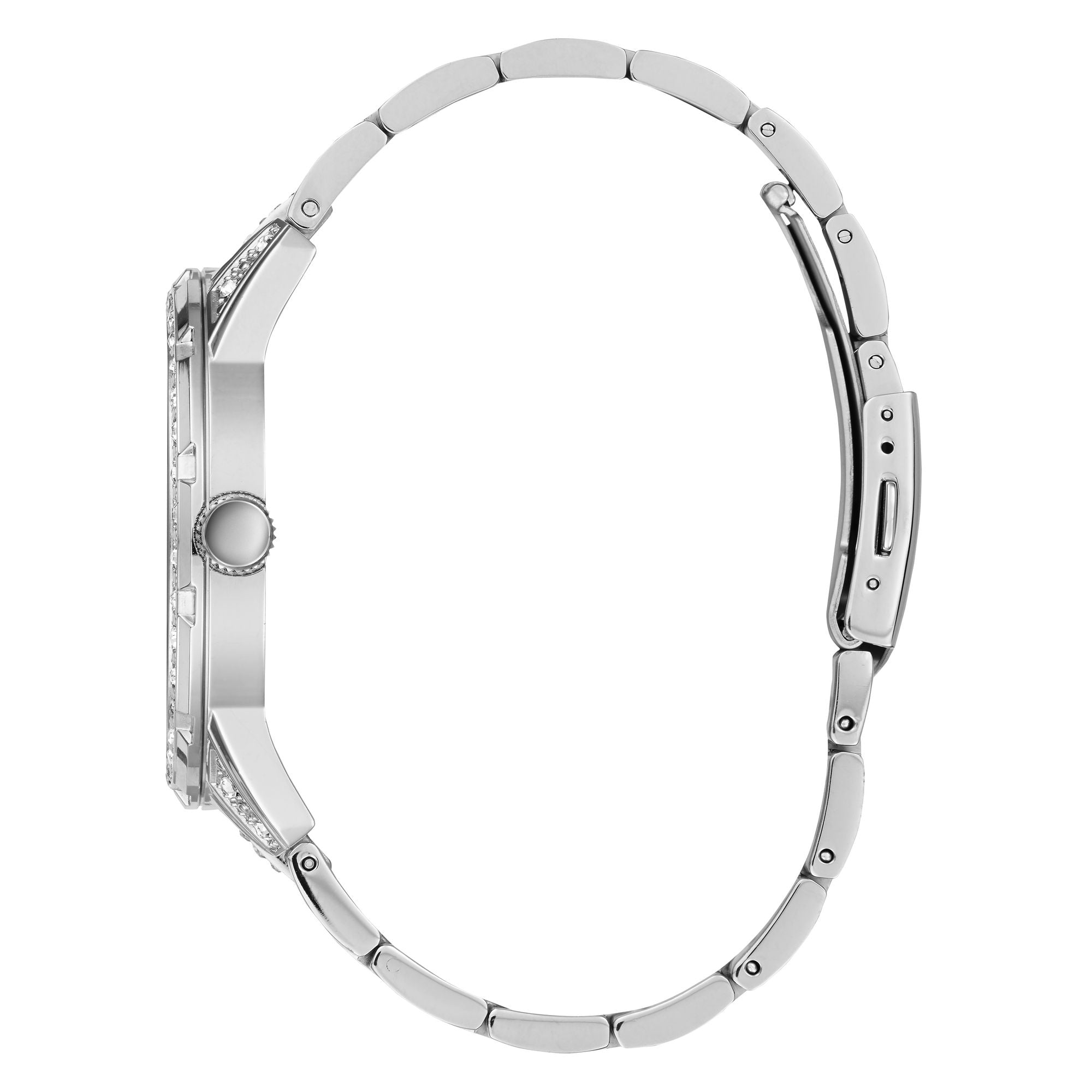 Guess Silver Dial Men Analog Watch U1339G1M