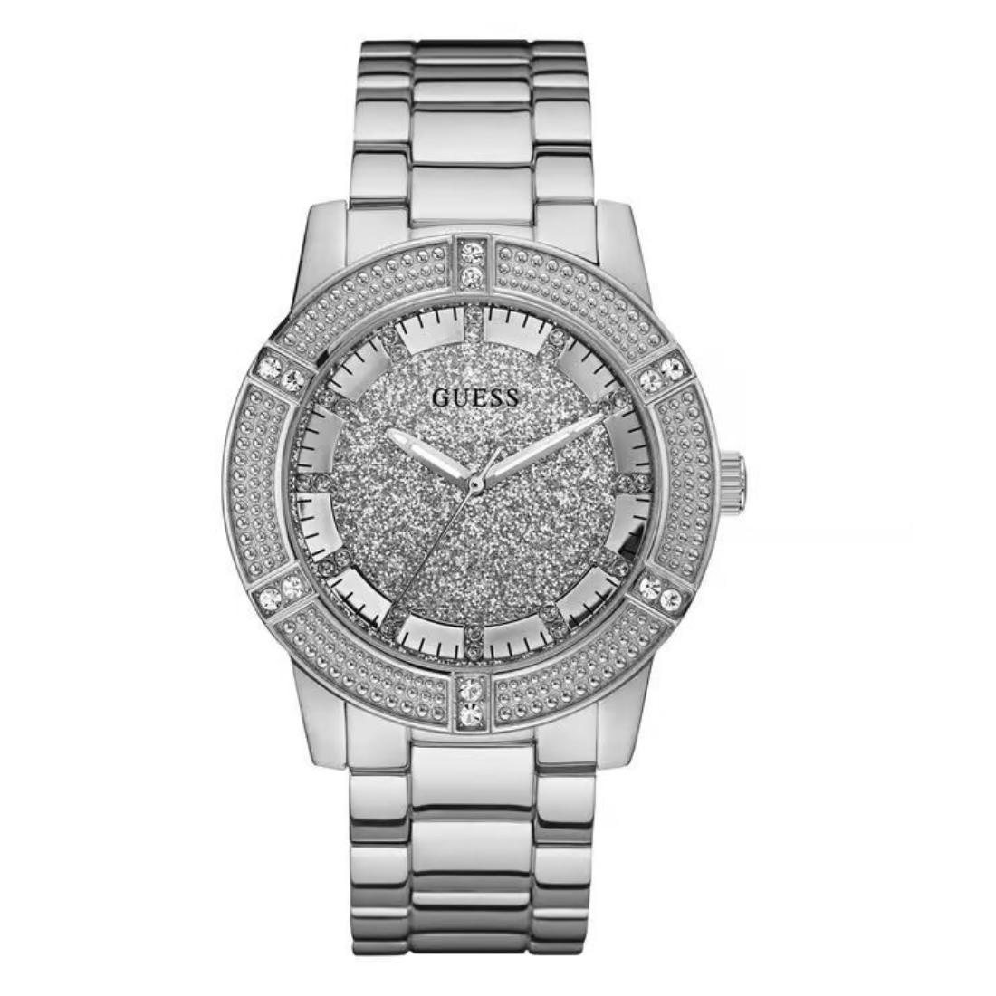 Guess Silver Dial Women Analog Watch U1347L1M