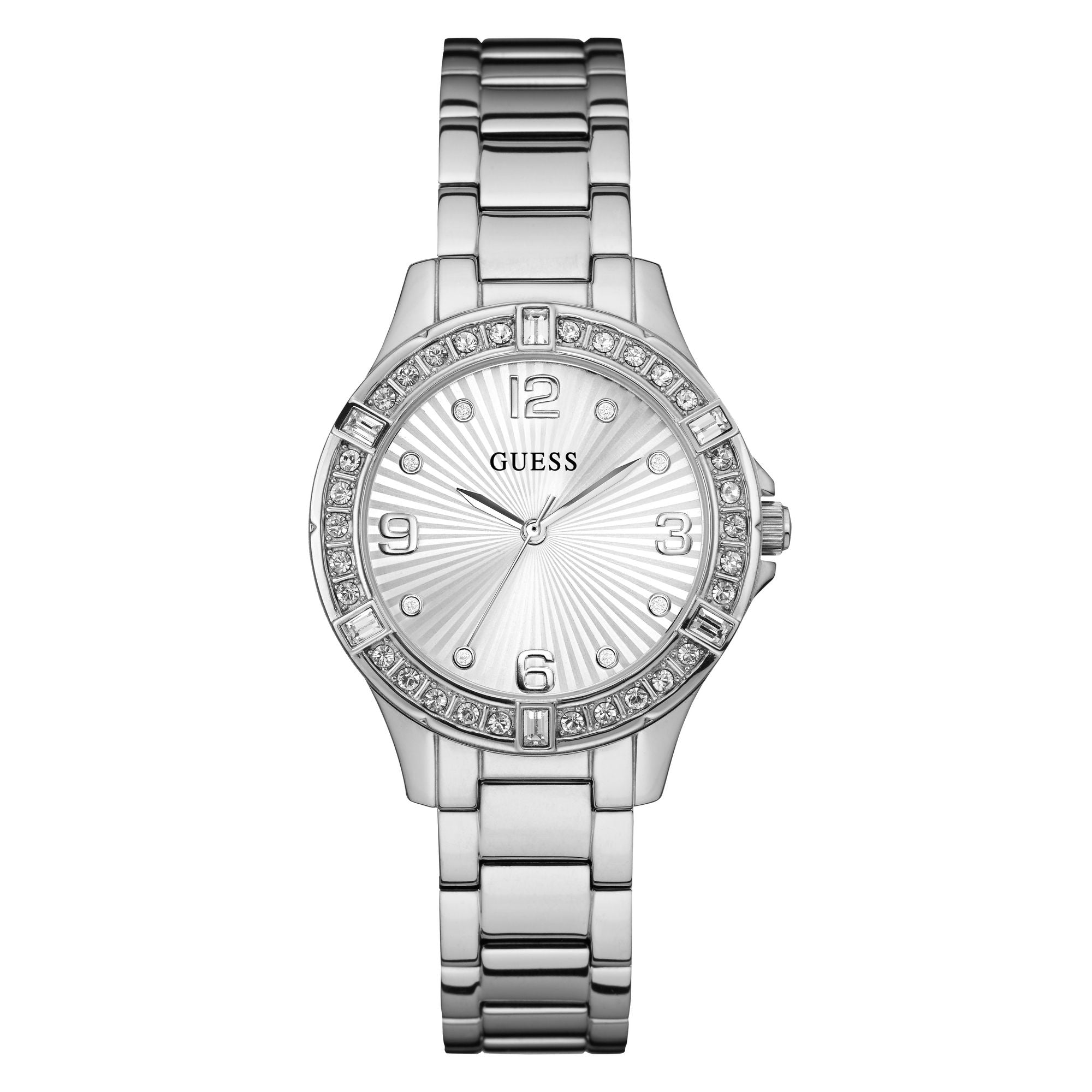 Guess Silver Dial Women Analog Watch U1349L1M
