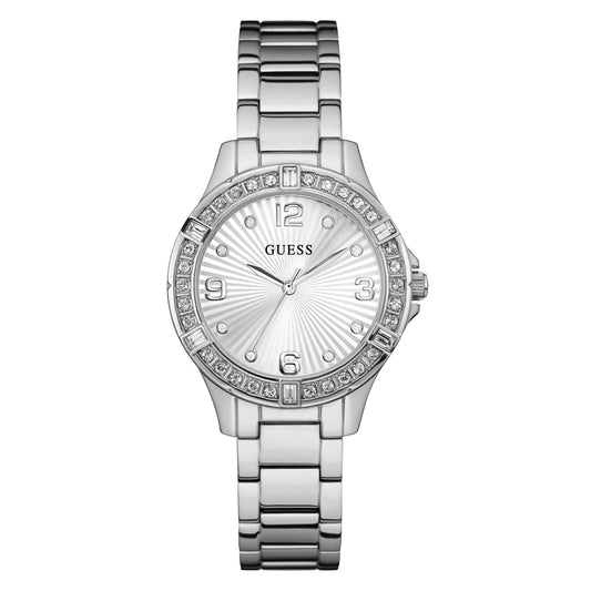 Guess Silver Dial Women Analog Watch - U1349L1M