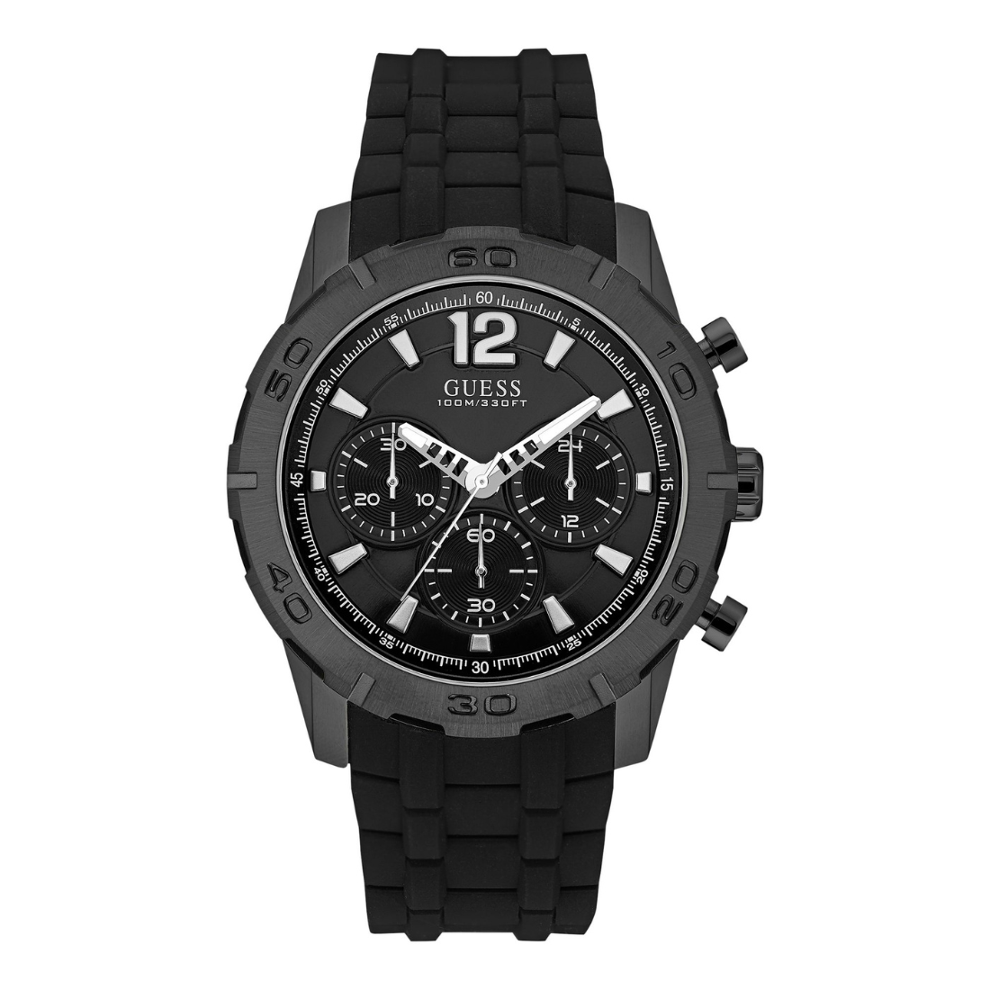 Guess 46 mm Black Dial Men Multi Function Watch U1350G2M