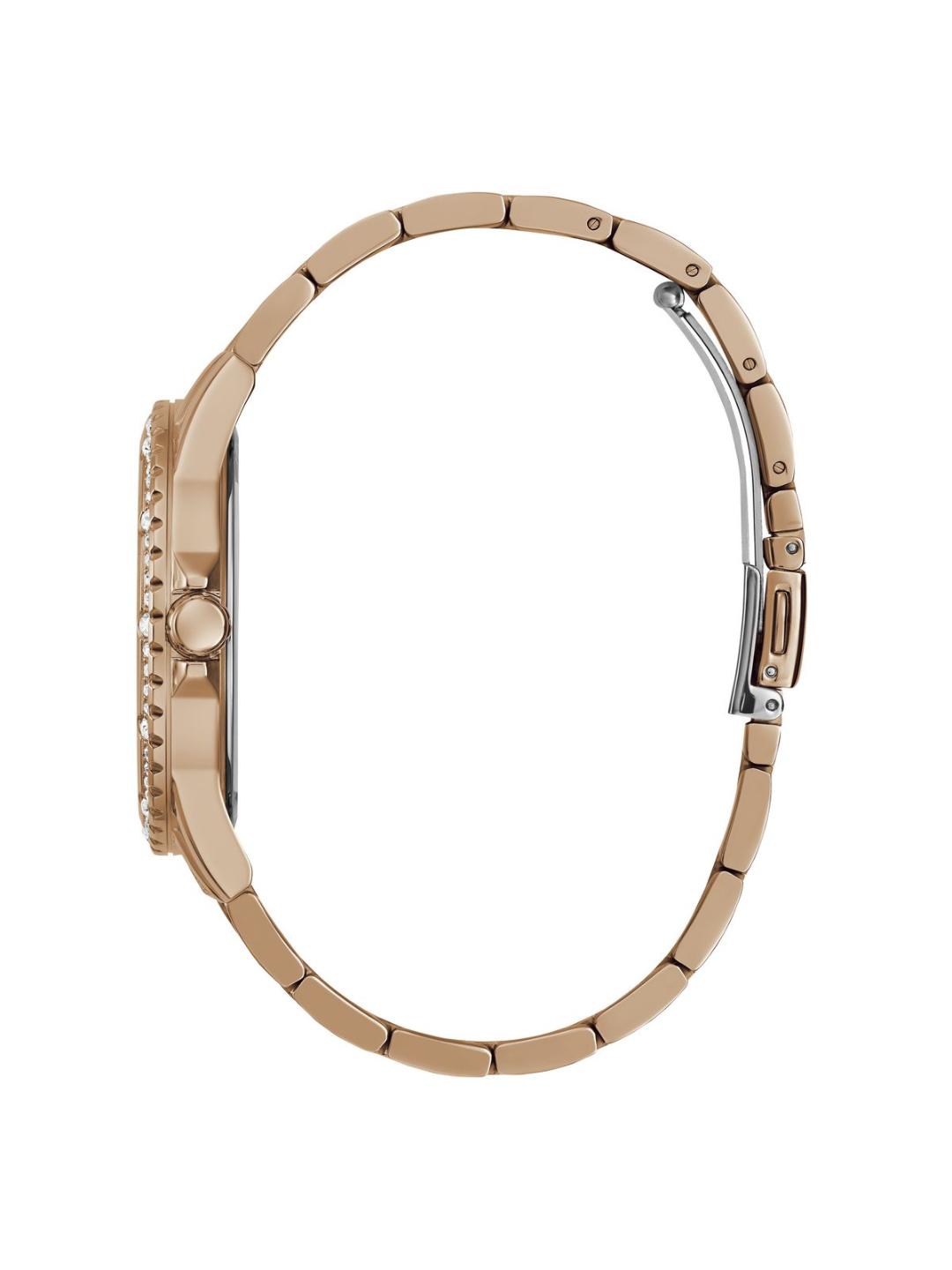 Guess Rose Gold Dial Women Analog Watch U1355L3M
